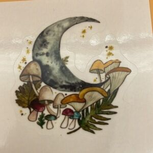 Mushroom Moon Hannah Margaret Illustrations Sticker 3" x 3" (For Bundles Only)